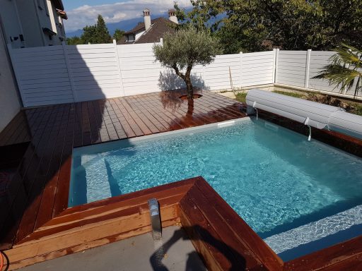 Mini piscine en L