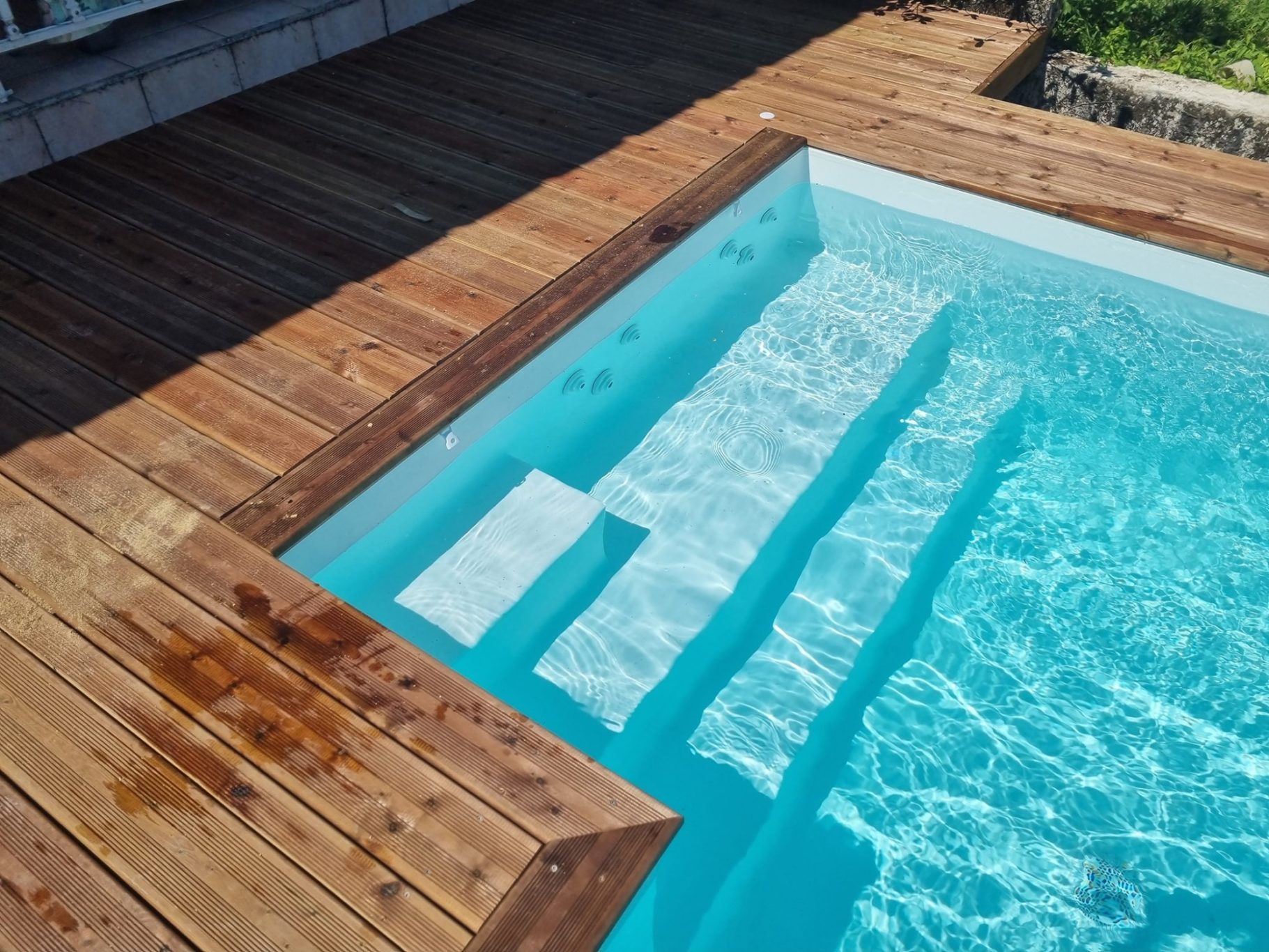 Escalier piscine sur mesure